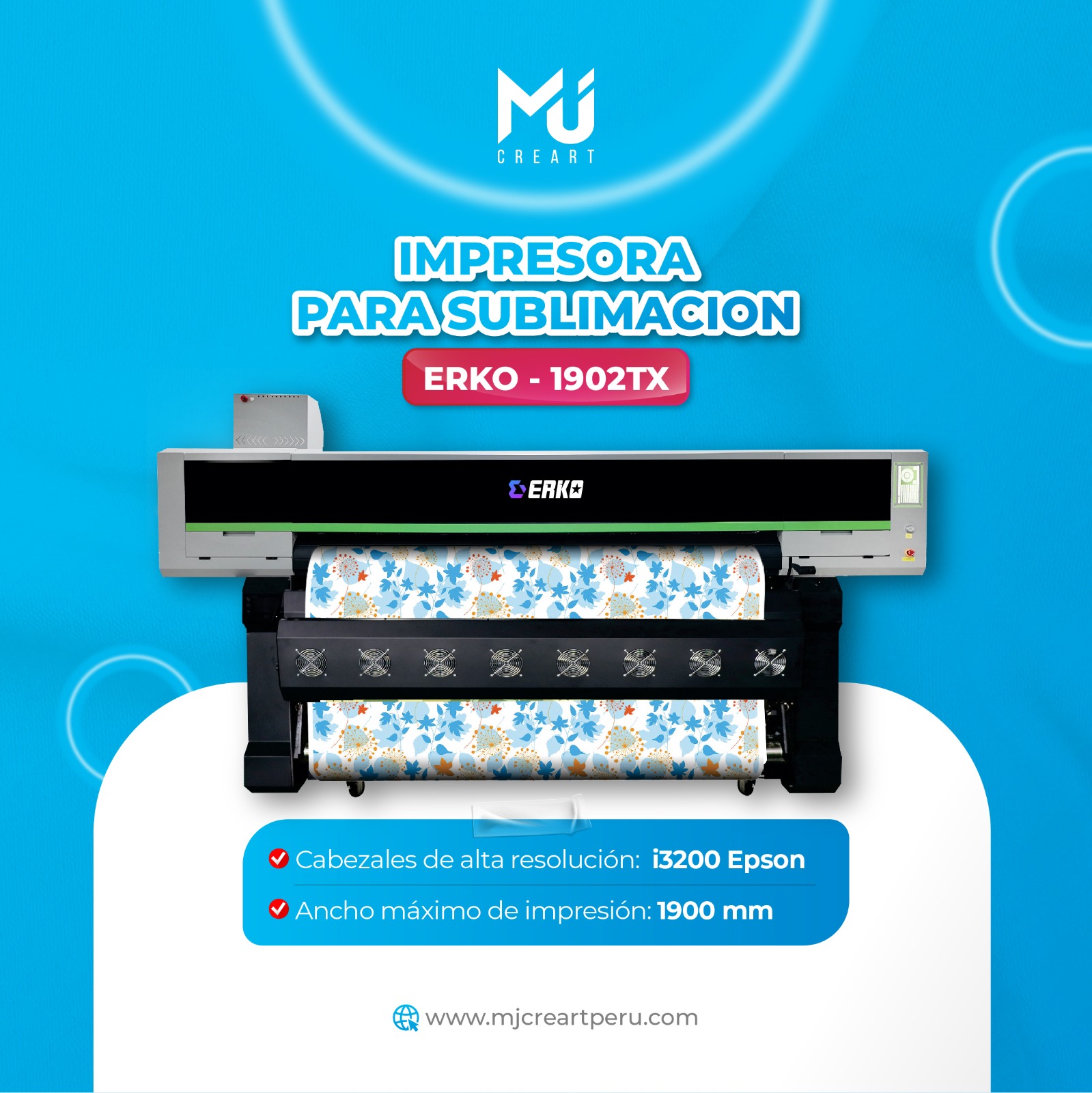 IMPRESORA PARA SUBLIMACION   ERKO -1902TX